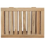 vidaXL Bac à linge 50x35x60 cm bois de teck massif