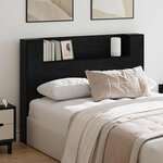 vidaXL Cabinet de Tête de Lit Chêne noir Bois d'ingénierie