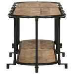 vidaXL Meuble TV 160x42x40 cm bois massif de manguier brut