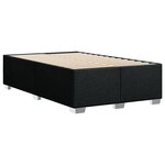 vidaXL Cadre de lit sans matelas noir 120x190 cm tissu