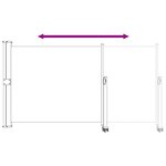 vidaXL Auvent latéral 160 x 300 cm 100  polyester fer acier