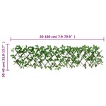 vidaXL Treillis de lierre artificiel extensible 5 Pièces vert 180x30 cm