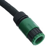 vidaXL Tuyau d'arrosage de jardin noir 0 6" 10 m caoutchouc