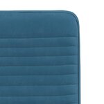 vidaXL Chaises à manger lot de 2 Bleu Velours