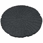 vidaXL Dalle de jardin 6 pièces Noir Ø 45 x 1 8 cm Caoutchouc