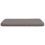 vidaXL Coussins de siège 4 Pièces Taupe 40 x 40 x 3 cm tissu