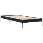 vidaXL Cadre de lit sans matelas noir 90x190 cm