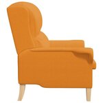 vidaXL fauteuil Jaune foncé 76 x 94 x 102 cm Tissu Sharpa
