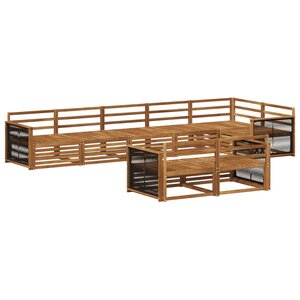 vidaXL Ensemble de canapés d'extérieur 8 pc Naturel