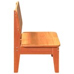 vidaXL Chaise de jardin cire marron 60x52 5x72 cm bois de pin massif