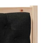 vidaXL Tête de lit Autre Marron et noir 75 cm Bois massif en pin