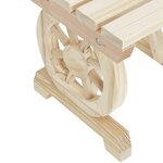 vidaXL Bancs de jardin lot de 2 bois de sapin massif