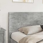 vidaXL Tête de lit Gris béton Bois d'ingénierie