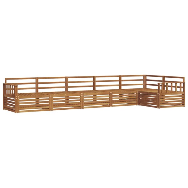 vidaXL Ensemble de canapés d'extérieur 6 pc Naturel