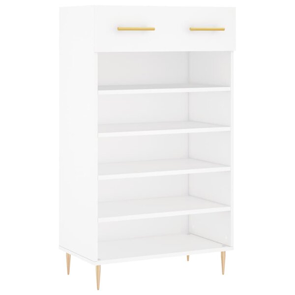 vidaXL Armoire à chaussures blanc 60x35x105 cm bois d'ingénierie