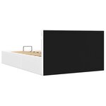 vidaXL Cadre de lit à rangement hydraulique sans matelas avec LED