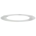 vidaXL Anneaux d'arbre plats 5 Pièces Argent Ø30 / 60 cm Acier galvanisé