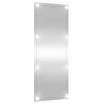 vidaXL Miroir mural avec lumières LED 40x100 cm verre rectangulaire
