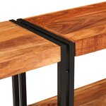 vidaXL Table Console 160x33x75 cm en Acacia Brut Massif