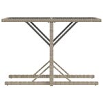 vidaXL Ensemble de bistro 3 Pièces et coussins gris clair résine tressée