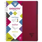 Cahier spiralé Evolutiv'Book 240 p perfo 4 trous 23 5x29 7cm 5x5 - Intercalaires CLAIREFONTAINE