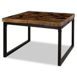vidaXL Table basse Teck Résine 60x60x40 cm