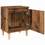 vidaXL Cabinet de chevet Bois ancien 40 x 30 x 50 cm Bois d'ingénierie