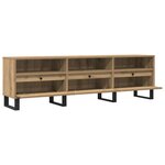 vidaXL Meuble TV chêne artisanal 150x30x44 5 cm bois d'ingénierie