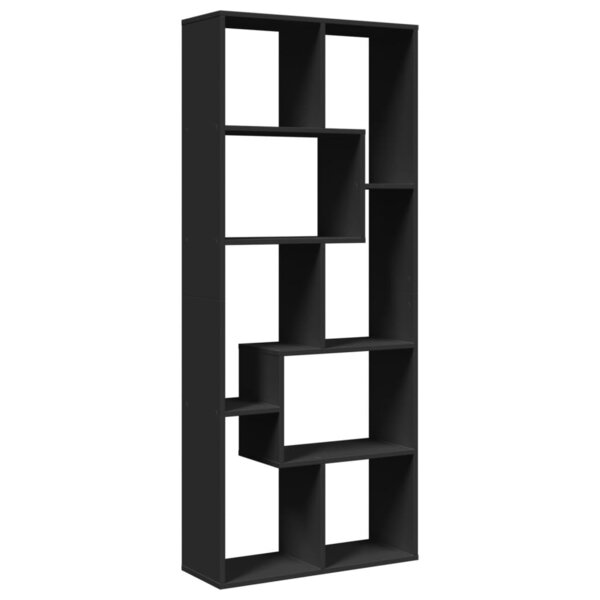 vidaXL Étagère séparatrice de pièce noir 67x25x161 5 cm