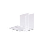 Lot de 2 Serre-livres en Acrylique 10 x 8 x 10 cm Transparent MAUL