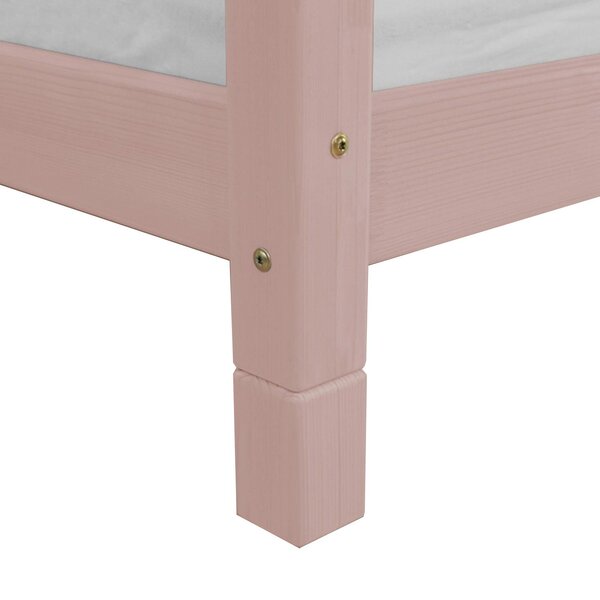 4 pieds de lit 10 cm FOOT rose pastel