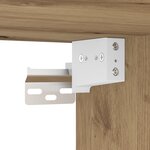 vidaXL Placards muraux 2 pièces en Chêne Artisan 69 5 x 34 x 90 cm  en bois d'ingénierie.