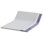 vidaXL Surmatelas Blanc 140 x 190 cm Tissu Jacquard