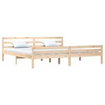vidaXL Cadre de lit sans matelas bois massif 200x200 cm