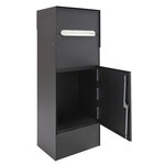 Boîte à colis en acier  Multipack EP3104  fenêtre d'introduction et porte  Noir
