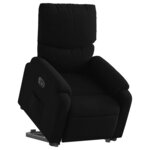 vidaXL Fauteuil inclinable électrique noir tissu