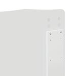 vidaXL Tête de lit Blanc Brillant 135 cm Bois d'ingénierie