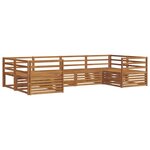 vidaXL Ensemble de canapés d'extérieur 6 pc Naturel