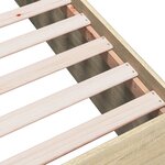 vidaXL Cadre de lit sans matelas chêne sonoma 150x200 cm