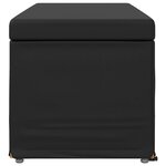 vidaXL Tabouret Noir Cuir Synthétique et Bois Composite