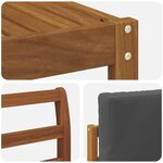 vidaXL Ensemble de canapés d'extérieur 6 pc Naturel et Anthracite