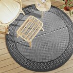 vidaXL Tapis d'extérieur ARAKIL gris Ø160 cm PP