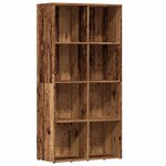 vidaXL Bibliothèque vieux bois 66x30x130 cm bois d'ingénierie