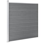 vidaXL Clôture de jardin WPC 353x186 cm Gris