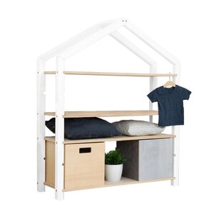 Etagère cabane POLLY - bois blanc et vernis
