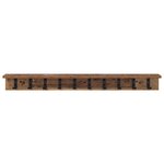 vidaXL Porte-manteau mural Bois ancien 100 x 10.5 x 10.5 cm