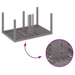 vidaXL Ensemble de Salle à Manger de Jardin 7 Pièces Gris Clair Poly Rattan