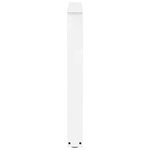 vidaXL Pieds de table à manger en forme de V  3 pièces  blanc  80 x (72-73 3) cm  acier
