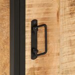 vidaXL Armoire de salle de bain 40x30x60cm bois massif manguier et fer