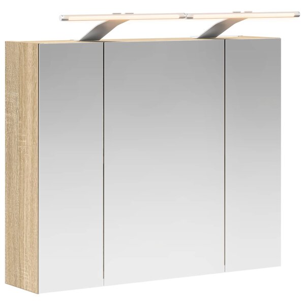 vidaXL Armoire Miroir de Salle de Bain Chêne Sonoma 60 x 14 5 x 50 cm